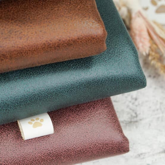 DIY Stoffmix - Kunstleder Shiny Suede - Label