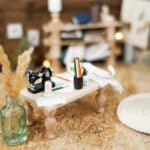 DIY Wichtelwelt - Nähmaschine - Tisch - Stiftehalter