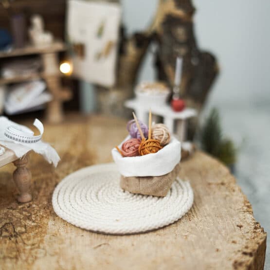 DIY Wichtelwelt - Kordel - Teppich - Utensilo - Sticktwist