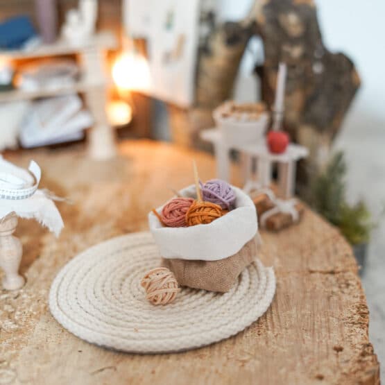 DIY Wichtelwelt - Kordel - Teppich - Utensilo - Sticktwist