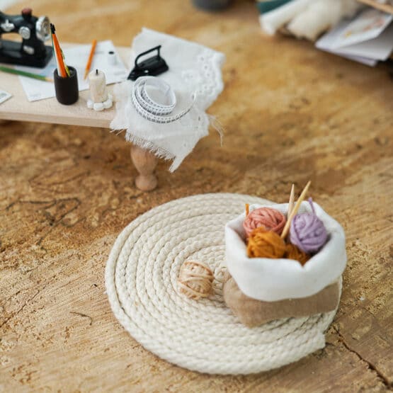 DIY Wichtelwelt - Kordel - Teppich - Utensilo - Sticktwist - Stiftehalter - Bügeleisen