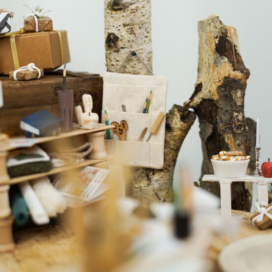 DIY Wichtelwelt - Kartons - Mini Spule - Organizer