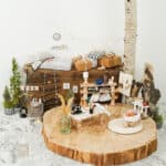 Diy Wichtelwelt 698 Organizer Karton Mini Spule Bastelhoelzer Holzperlen Naehmaschine Teppich Rucksack Tisch