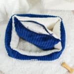 Diy Stoffe Inspiration 583k Hundekoerbchen Tierbett Tierkoerbchen Animal Katzenkoerbchen Kosmetiktasche Soft Velvet Nachtblau Shiny Velvet Cremeweiß