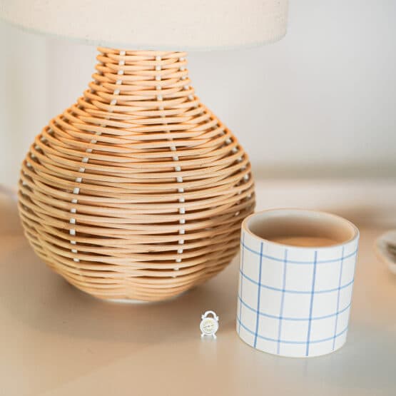 DIY Stoffe Inspiration - Volumenvlies - Miniatur Wecker