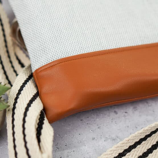 DIY Stoffe Inspiration - Tablettasche - Kunstleder - Jacquard Baumwollstoff