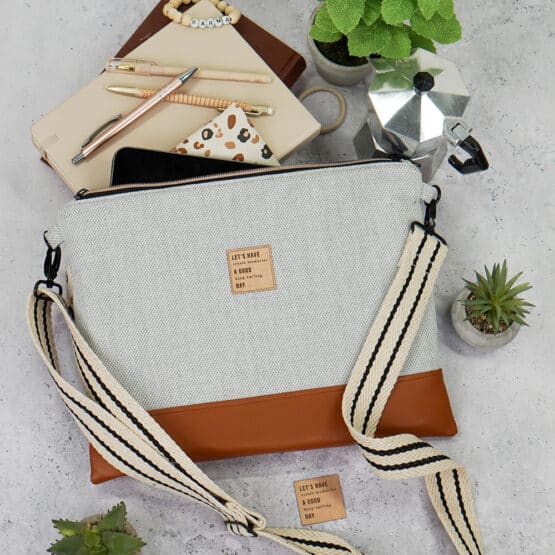 Diy Stoffe Inspiration 586a Tablettasche Kunstleder Jacquard Baumwollstoff