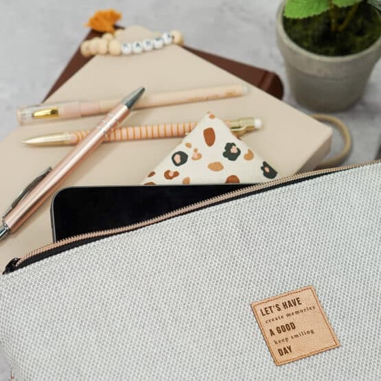 DIY Stoffe Inspiration - Tablettasche - Kunstleder - Jacquard Baumwollstoff