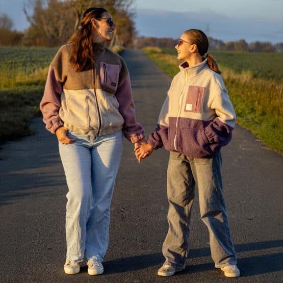 DIY Stoffe Outfit - Boucle Doubleface - Reißverschluss
