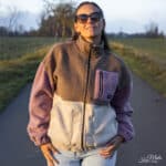 Diy Stoffe Outfit 580n Boucle Doubleface Reissverschluss Label