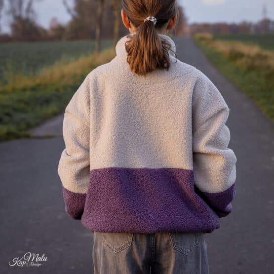 DIY Stoffe Outfit - Boucle Doubleface - Reißverschluss