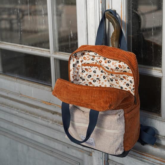 DIY Stoffe Outfit - Cord - Label - Rucksack