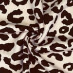 French Terry – Kuschelsweat – Leo – Natur Dunkelbraun – ORGANIC