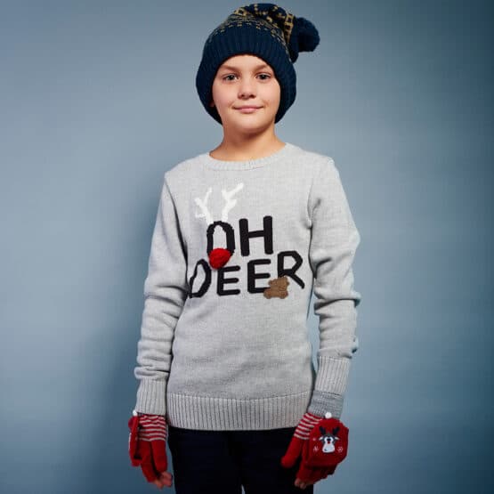 Junge Shirt Beanie Label Auto Mit Tanne Mu