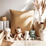 Kissen Popeline Small Elements Honig Gelb Mu