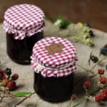 Marmeladenglas Label Lebkuchenfigur Mu