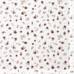 Pointoille Jersey Bluemchen Warmweiss