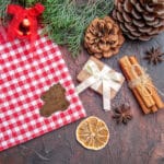 Tischdecke Label Auto Mit Tanne Mu