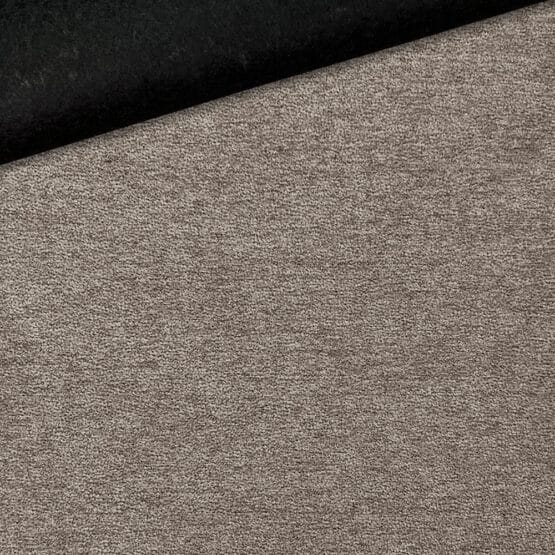 Velour Dekostoff Dunkles Smoky Beige 1