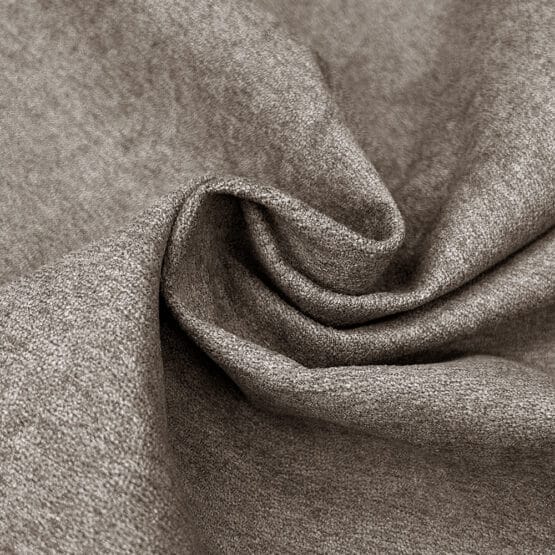 Velours Dekostoff – Dunkles Smoky Beige meliert