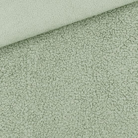 Double Face Boucle Teddyfleece Earth Green 1