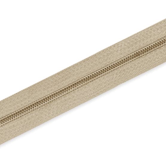 Endlosreissverschluss Spiral 5mm Natur Beige Nicht Teilbar
