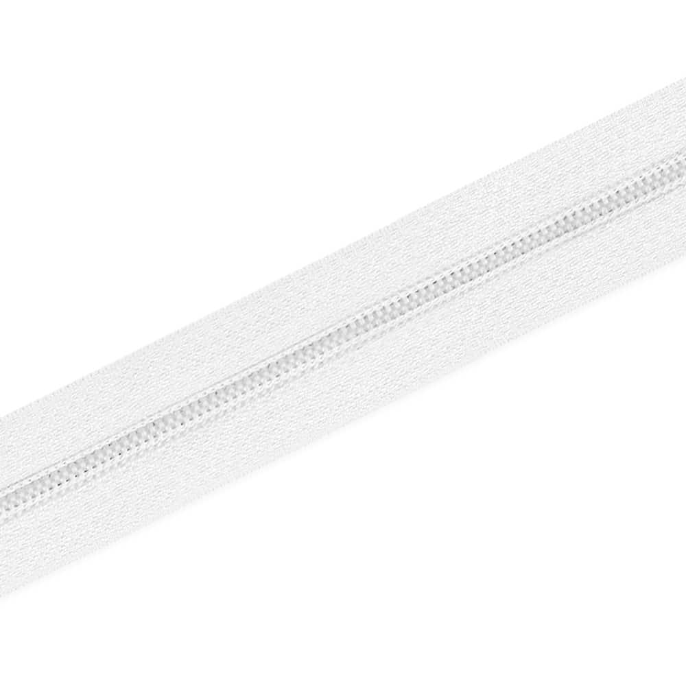 Endlosreissverschluss Spiral 5mm Weiss Nicht Teilbar Endlosreissverschluss Spiral 5mm Weiss Nicht Teilbar