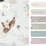 Farbkombi Musselin Wolkenland Und Tiere