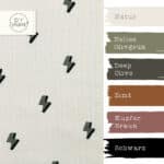 Farbkombi Rippenjersey Blitze