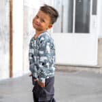 French Terry Sommersweat Hunde Dusk Blue 4 Mu