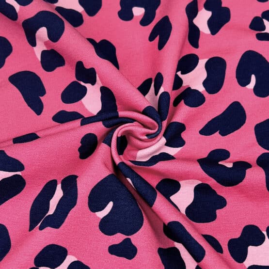 French Terry – Sommersweat – Big Leo Dots – Pink