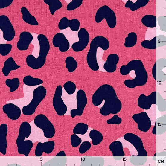 French Terry – Sommersweat – Big Leo Dots – Pink