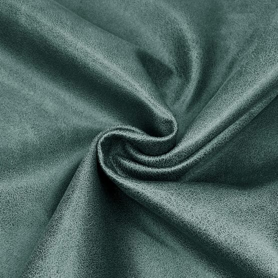 Kunstleder Shiny Suede Look Dunkle Jade Salbei Strukturiert