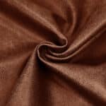 Kunstleder Shiny Suede Look Dunkles Lederbraun Strukturiert