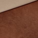 Kunstleder Shiny Suede Look Dunkles Lederbraun Strukturiert 2