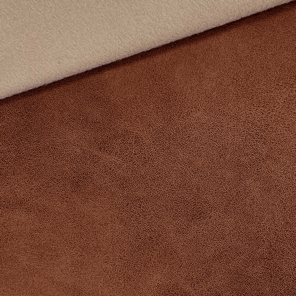 Kunstleder Shiny Suede Look Dunkles Lederbraun Strukturiert 2 Kunstleder Shiny Suede Look Dunkles Lederbraun Strukturiert 2