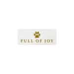 Label Full Of Joy – 50 x 20 mm – Cremeweiß