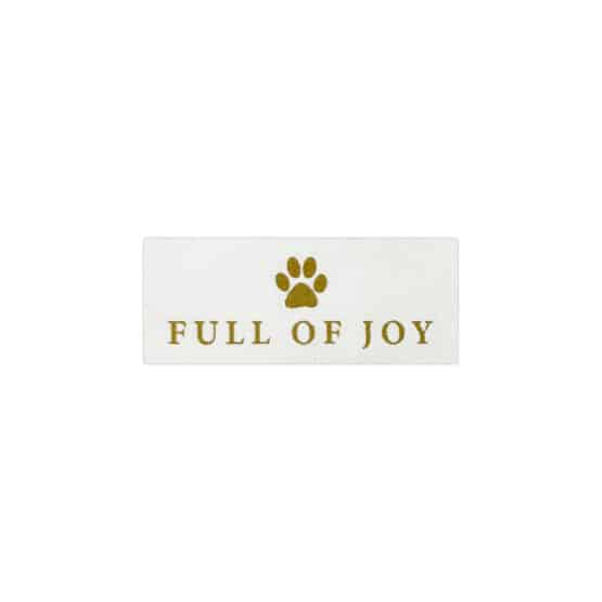 Label Full Of Joy 50 X 20 Mm Cremeweiss
