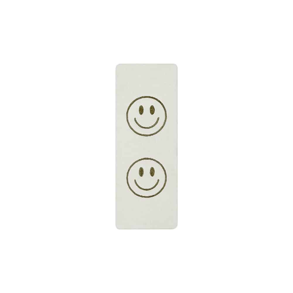 Label Loop Happy Face 20 X 54 Mm Wollweiss Label Loop Happy Face 20 X 54 Mm Wollweiss