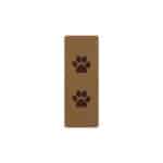 Label Loop Paw – 20 x 54 mm – Camel Braun