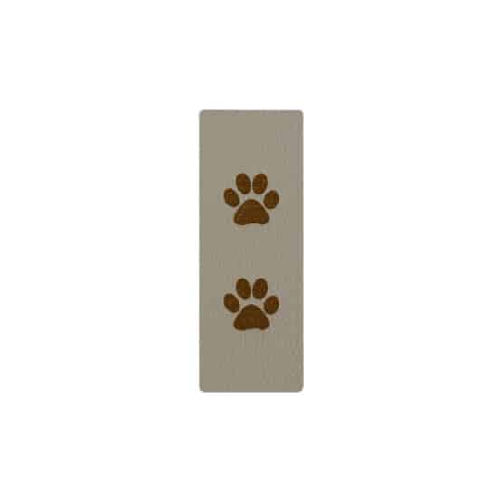 Label Loop Paw 20 X 54 Mm Tan Beige