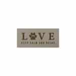 Label Love Paw – 55 x 25 mm – Tan Beige