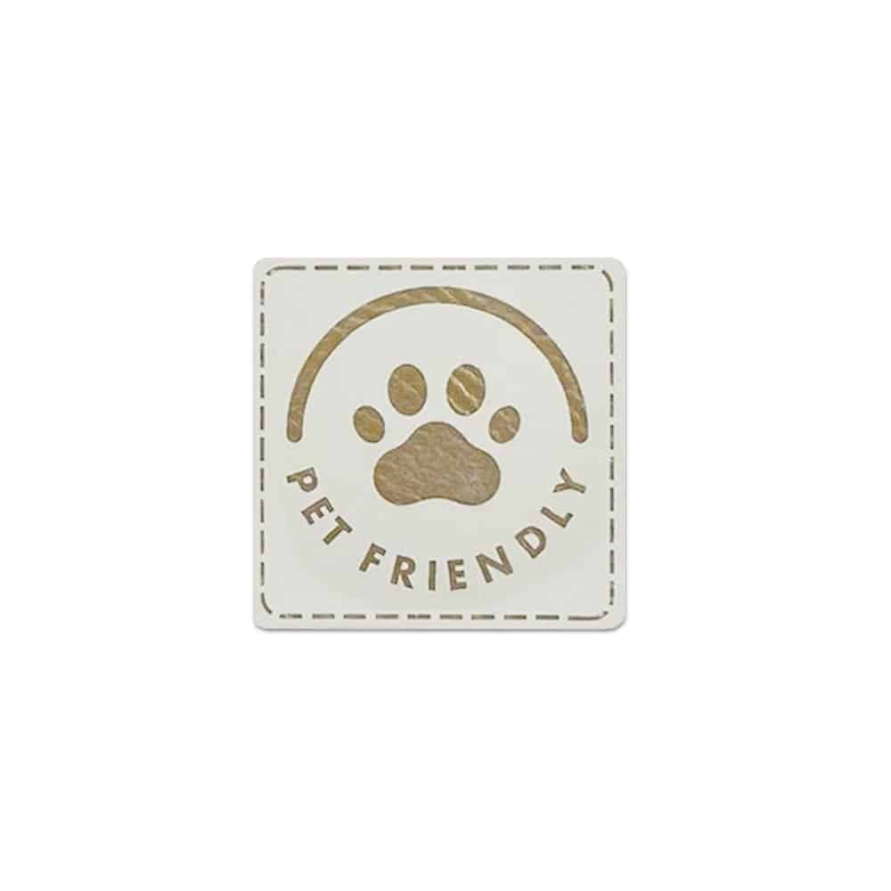 Label Paw Pet Friendly 40 X 40 Mm Staubweiss Gold Label Paw Pet Friendly 40 X 40 Mm Staubweiss Gold