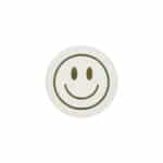 Label Rund Happy Face 42 X 42 Mm Wollweiss