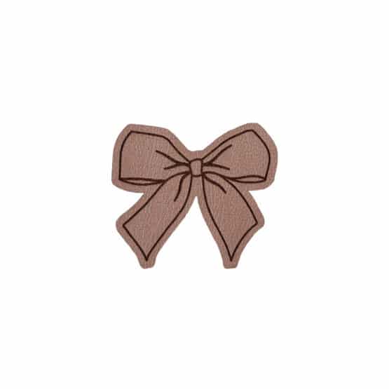 Label Schleife 47 X 42 Mm Rose Metallic