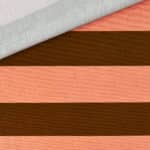 Leichter Canvas Blockstreifen Caramel Light Coral 2