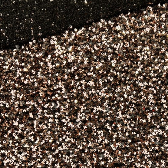 Mini Pailletten Tuellstoff Bronze 1