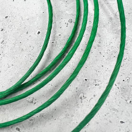Papierkordel mit Draht – Spule – 2 mm – Dunkelgrün