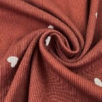 Rippenjersey Herzen Light Dusty Rost 3