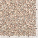 Rippenjersey Mini Blush Flowers Dunkles Natur